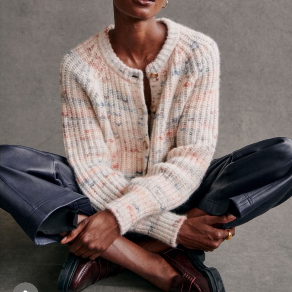 Sezane Pierre Cardigan Blue Multicoloured - Size S